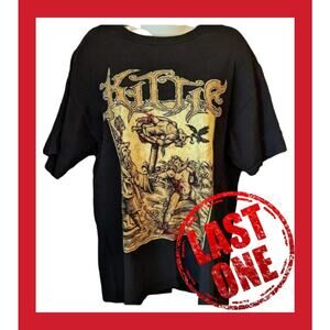 VTG RARE Delta Kittie Band Tee T-Shirt Heavy Metal Mens L